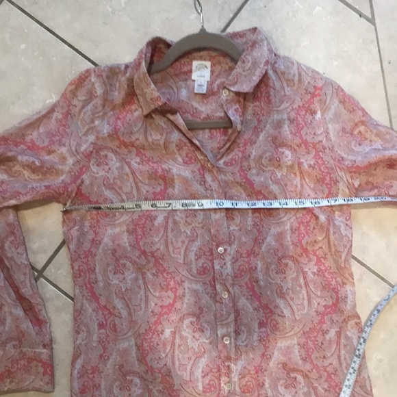 Silk Perfect Shirt by J Crew 8 silk cotton - Picture 7 of 7